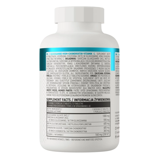 GLUCOSAMINE+MSM+CHONDROITIN+VITAMIN C 90tabs